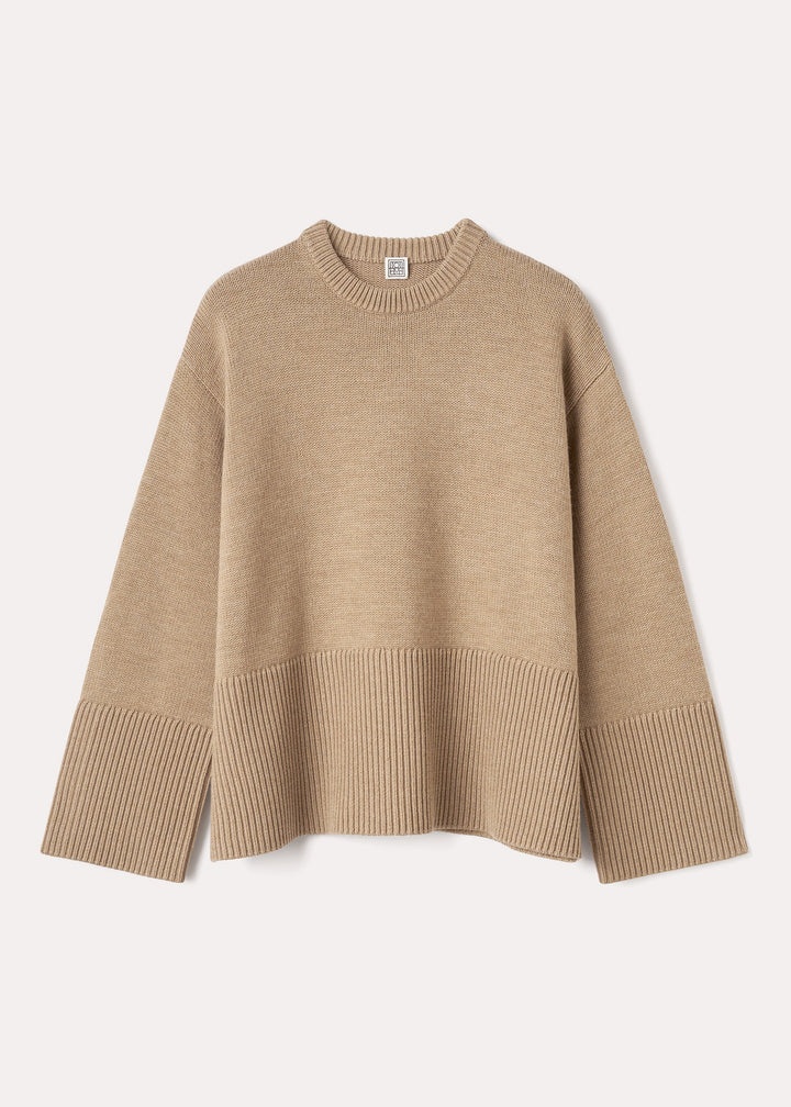 トップス Toteme Signature Hooded Knit Light Sand TOTEME cable-knit zip-up Hoodie | White | FARFETCH