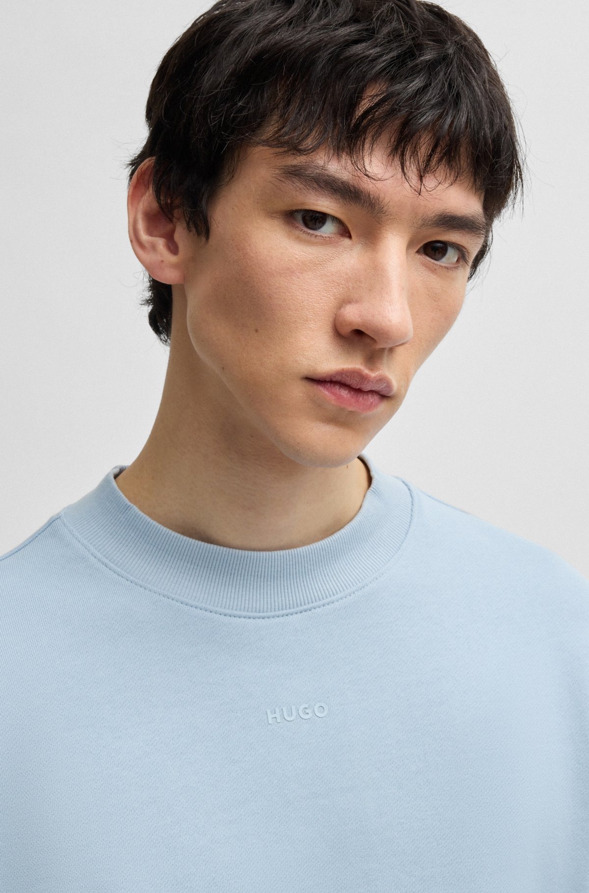 RELAXED-FIT SWEATSHIRT IN COTTON TERRY WITH LOGO PRINT - 3
