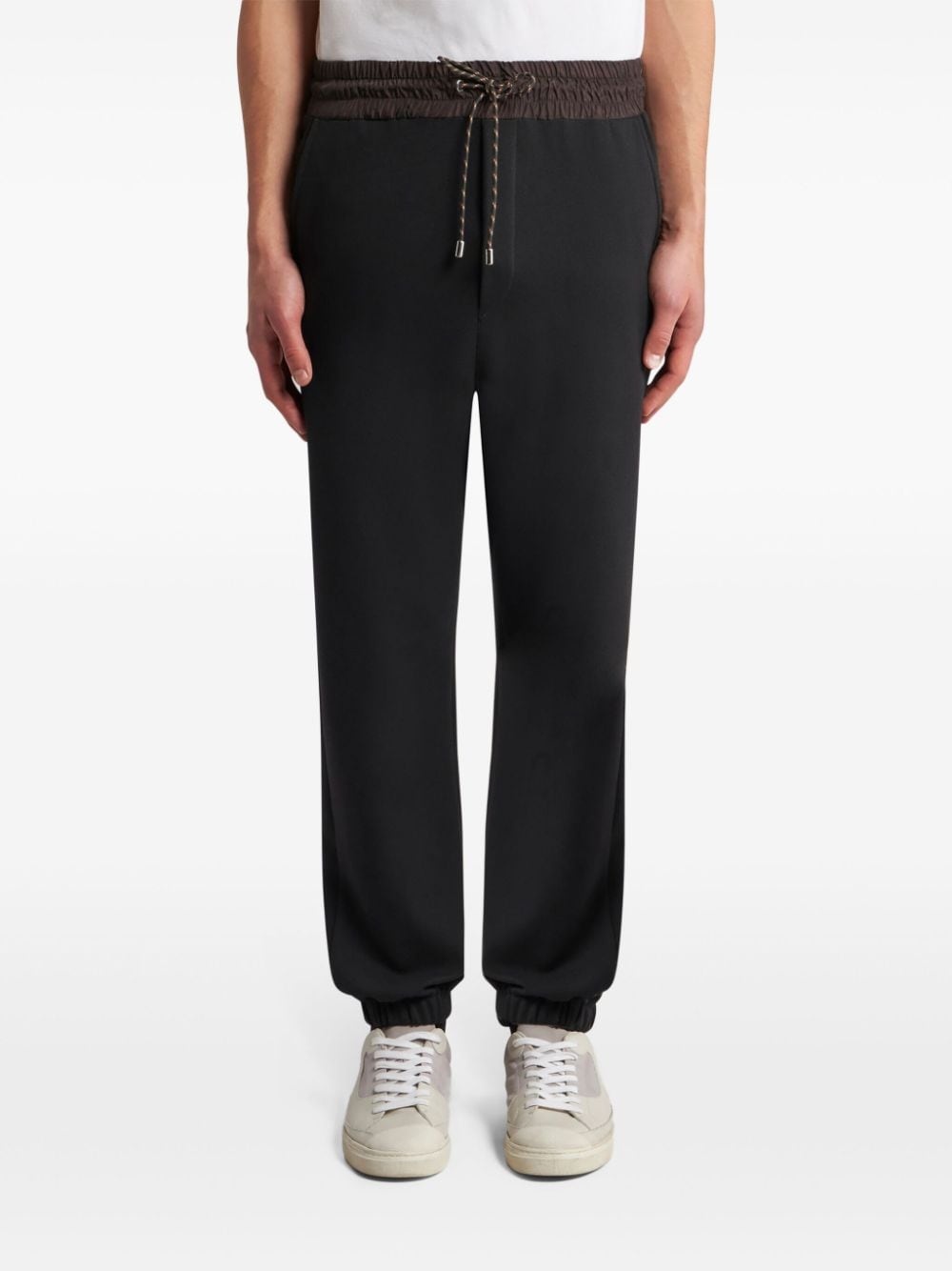 drawstring jersey track pants - 3