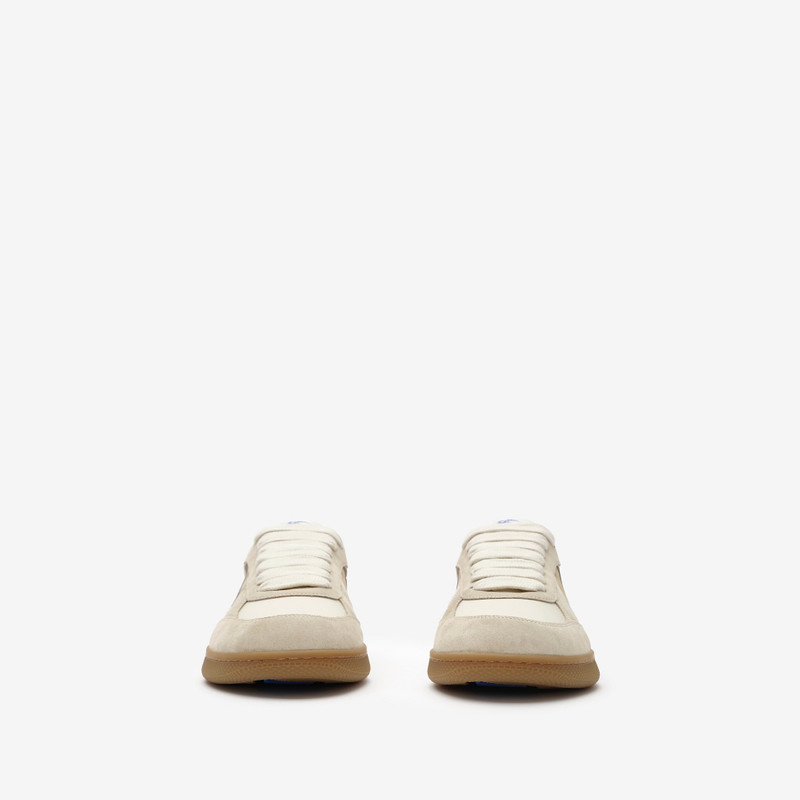 Burberry Leather, Suede and Check Terrace Sneakers​ outlook