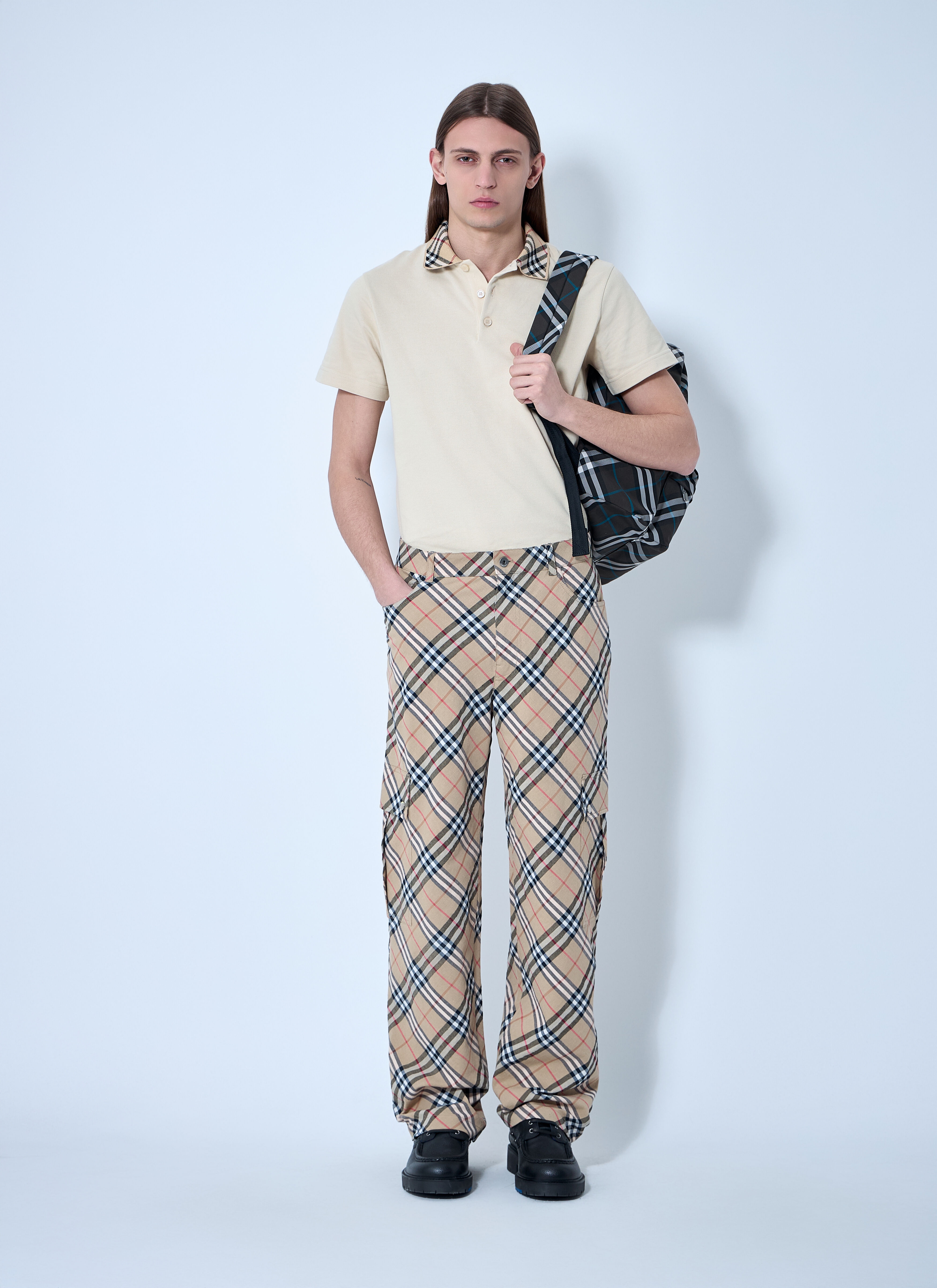 Check Linen-Blend Pants - 2