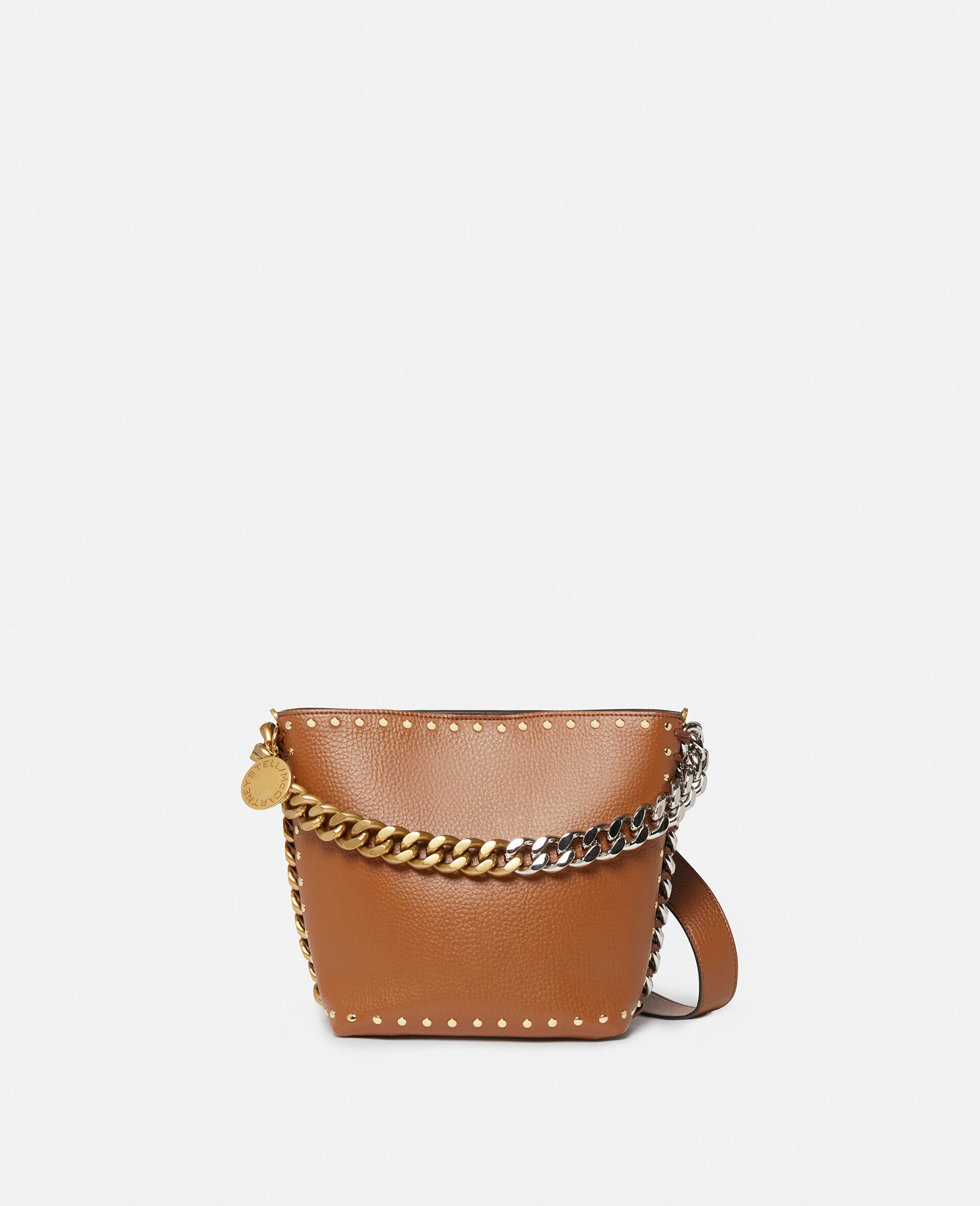 Frayme Studded Grainy Alter Mat Bucket Bag - 1