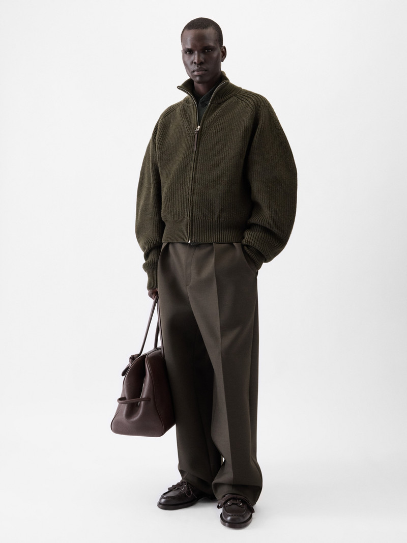 JACQUEMUS The Merino zipped cardigan outlook
