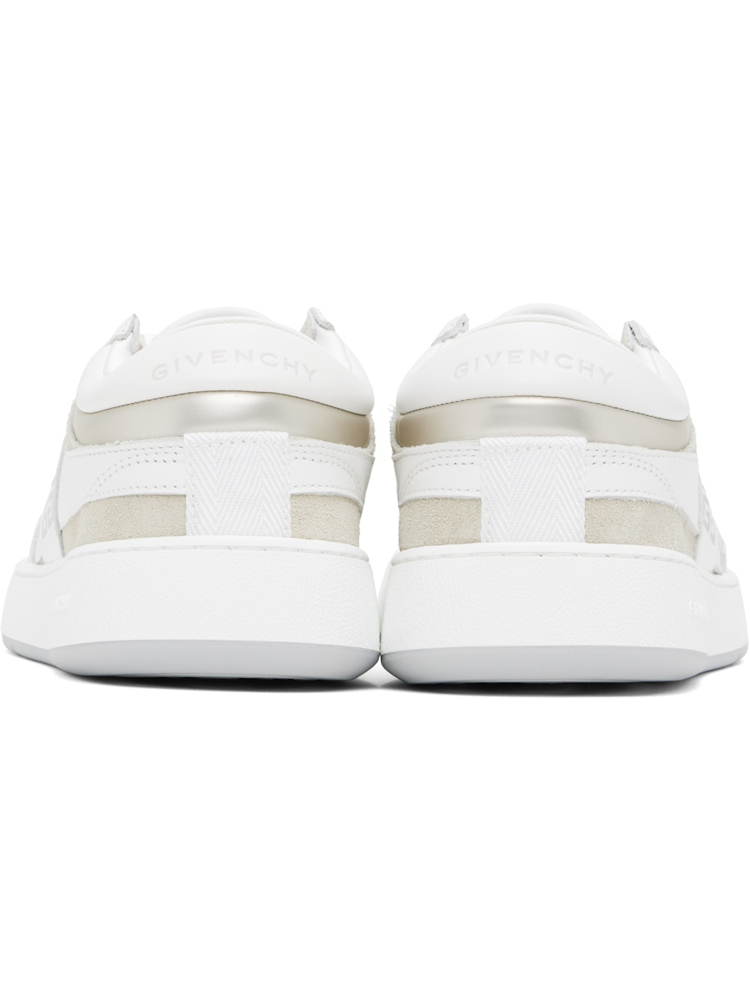 White & Beige G Move Sneakers - 2