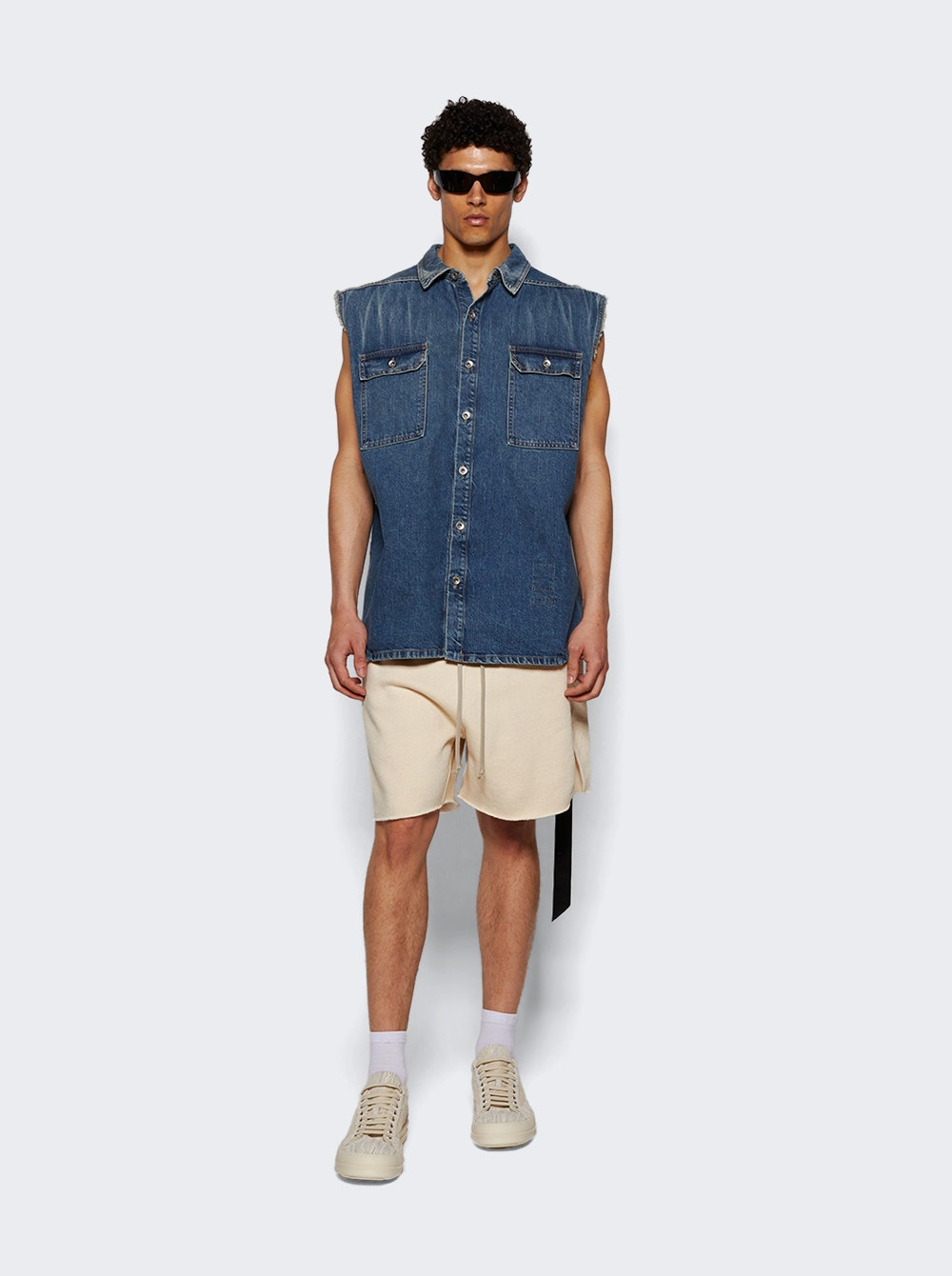 Sl Tommy Jumbo Outershirt Washed Indigo - 5