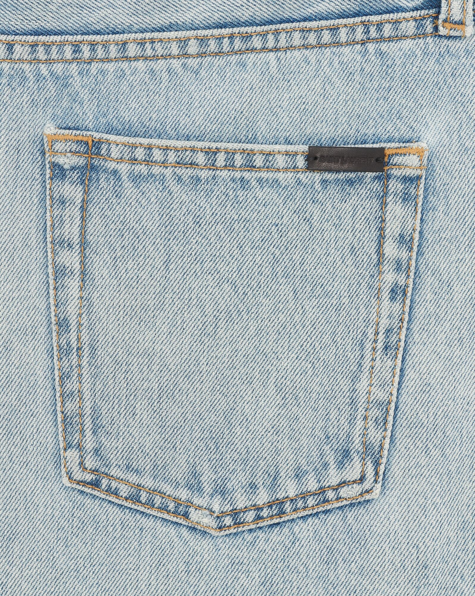 relaxed-fit shorts in tuscon blue denim - 4