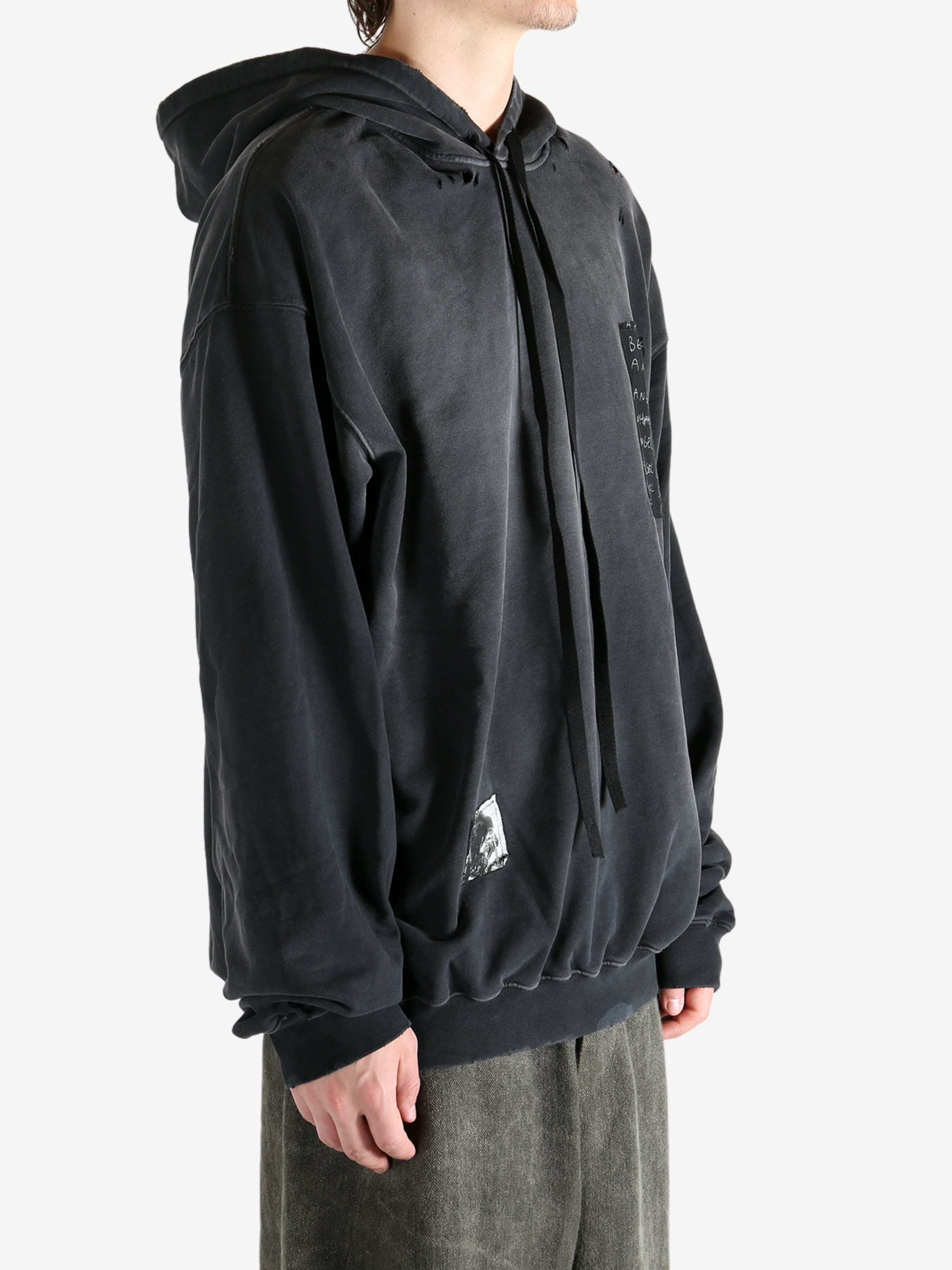 ANN DEMEULEMEESTER - Men Ollie High Comfort Hoody With Patches - 2
