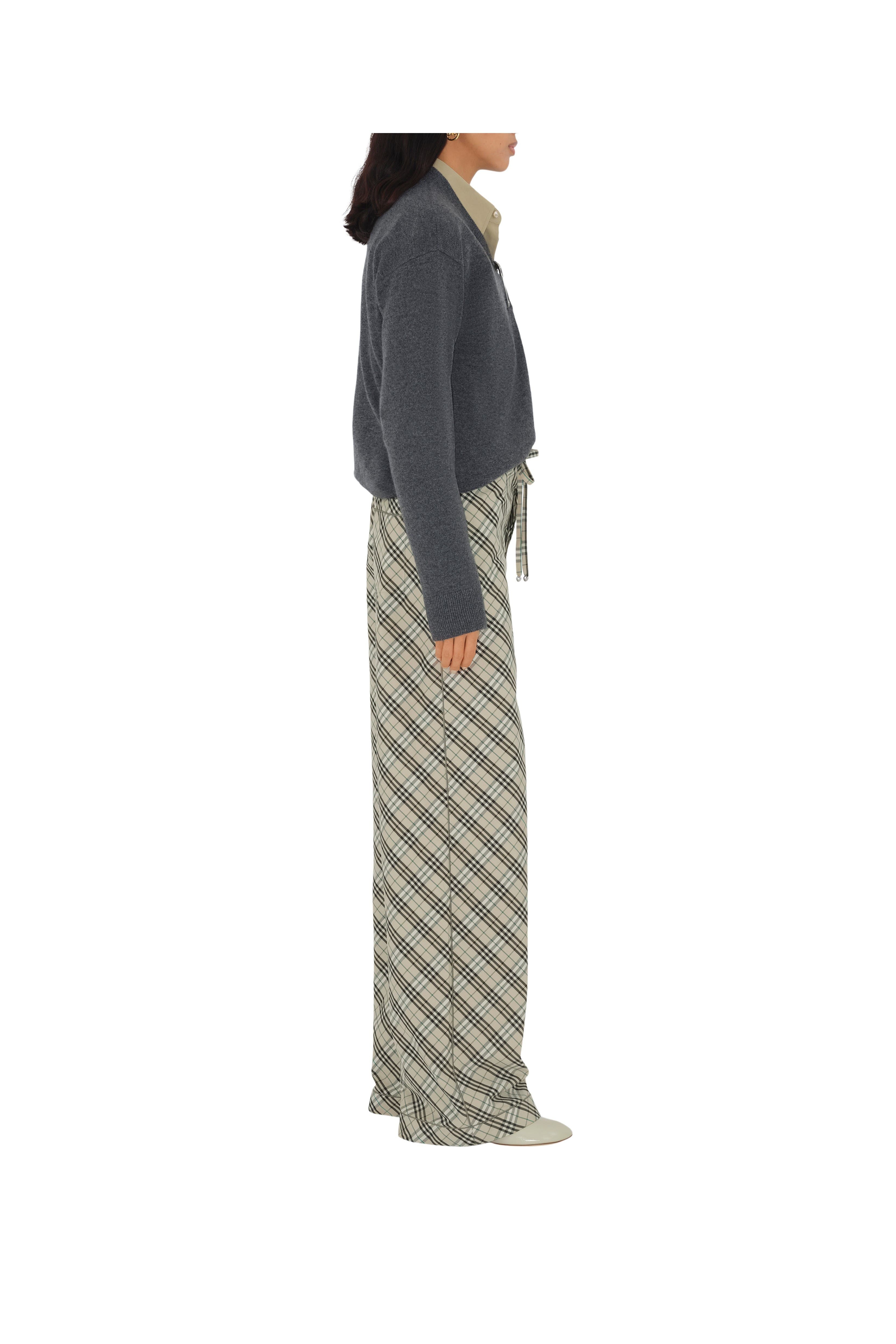 burberry Check Cotton Pyjama Trousers in Husk at Nordstrom - 3