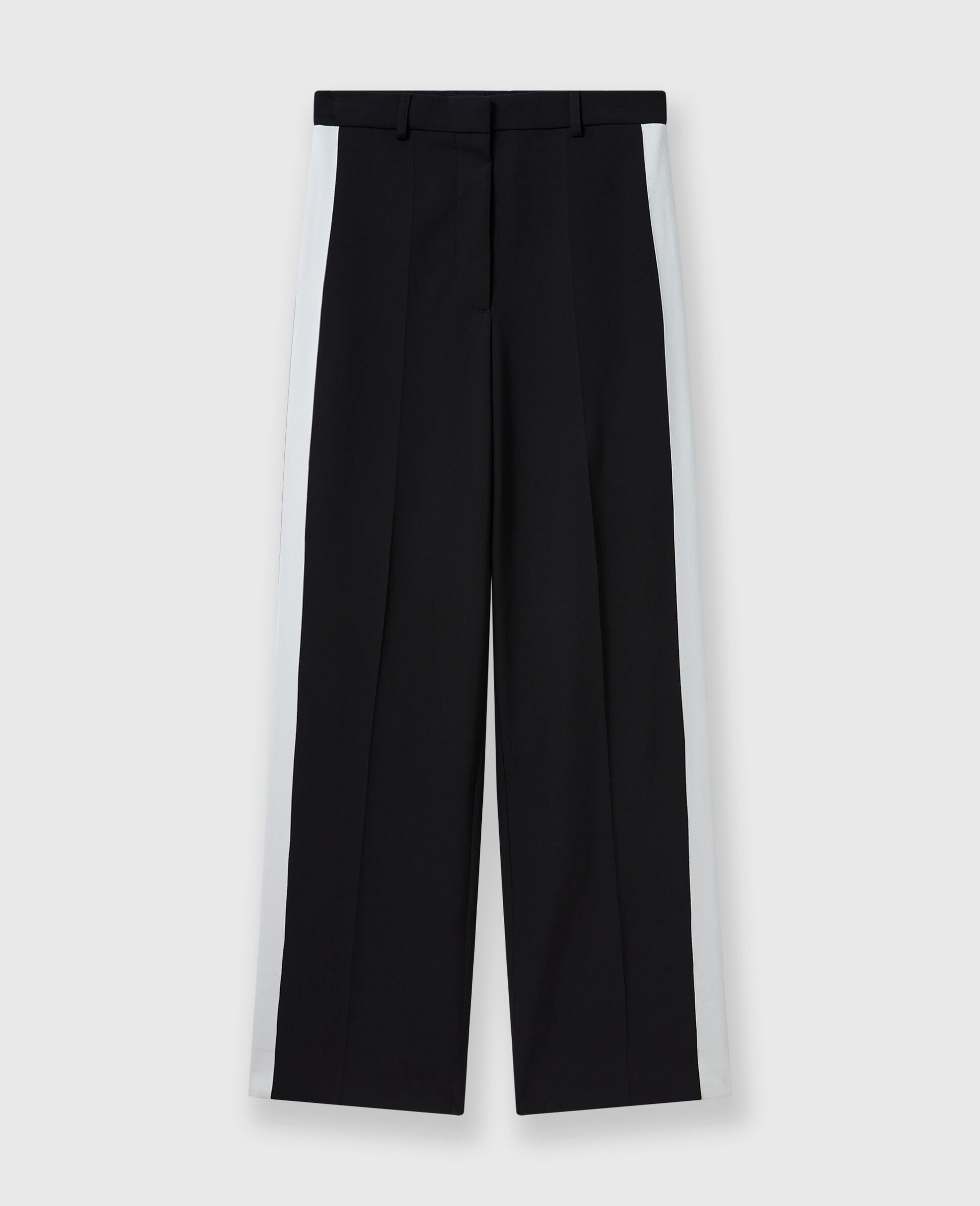 Low-Rise Stripe Straight-Leg Pants - 1