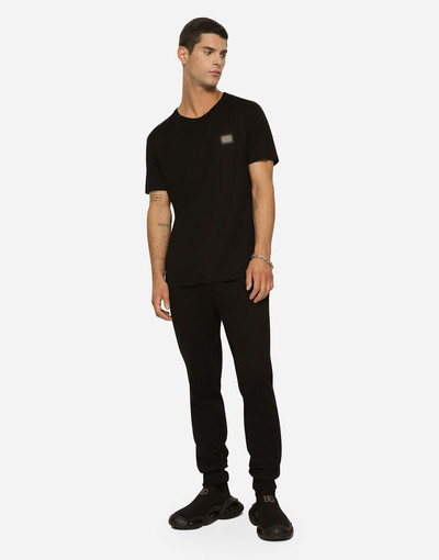 Dolce & Gabbana Jersey jogging pants with branded tag outlook