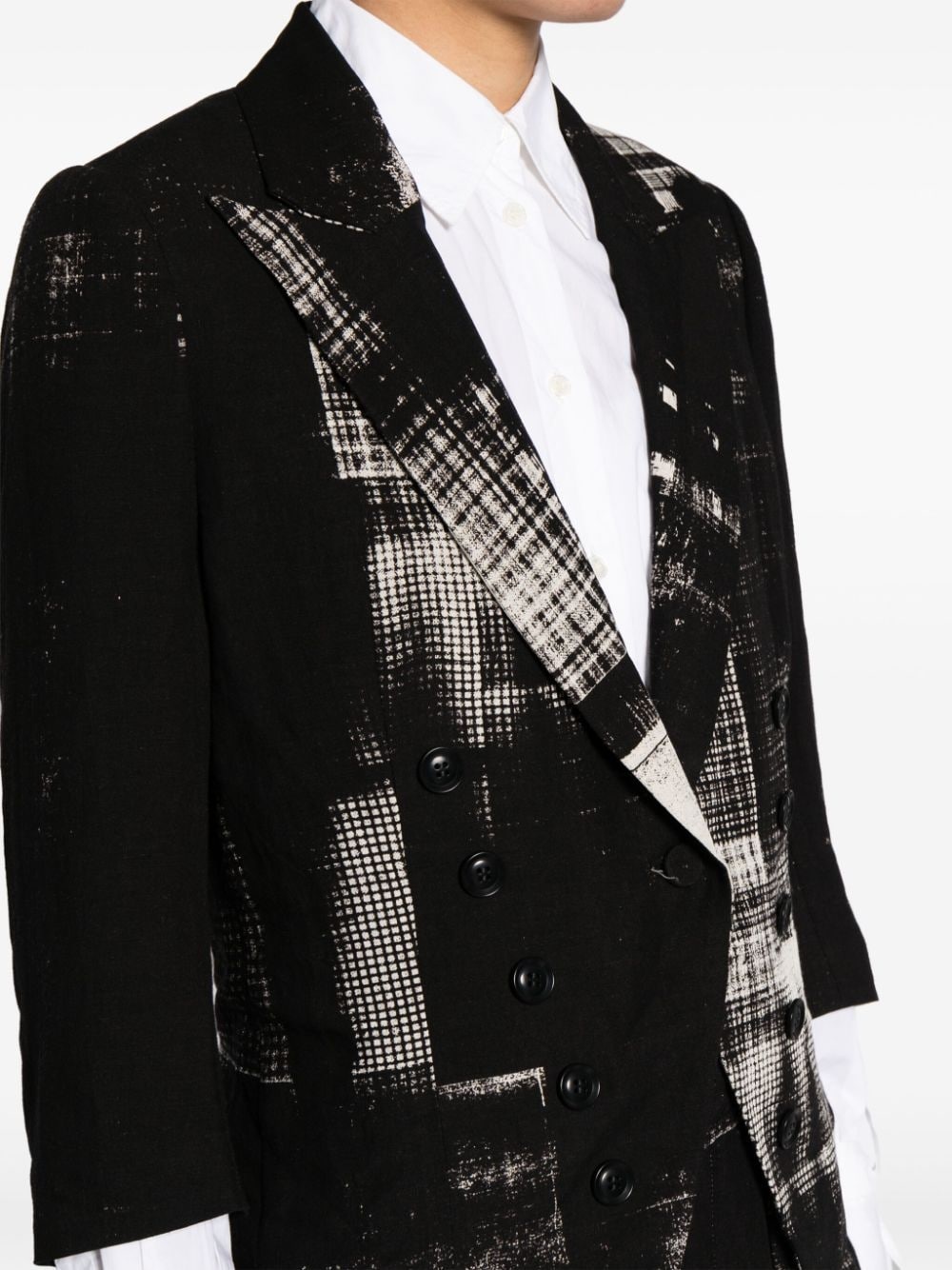Copied check-print blazer - 5