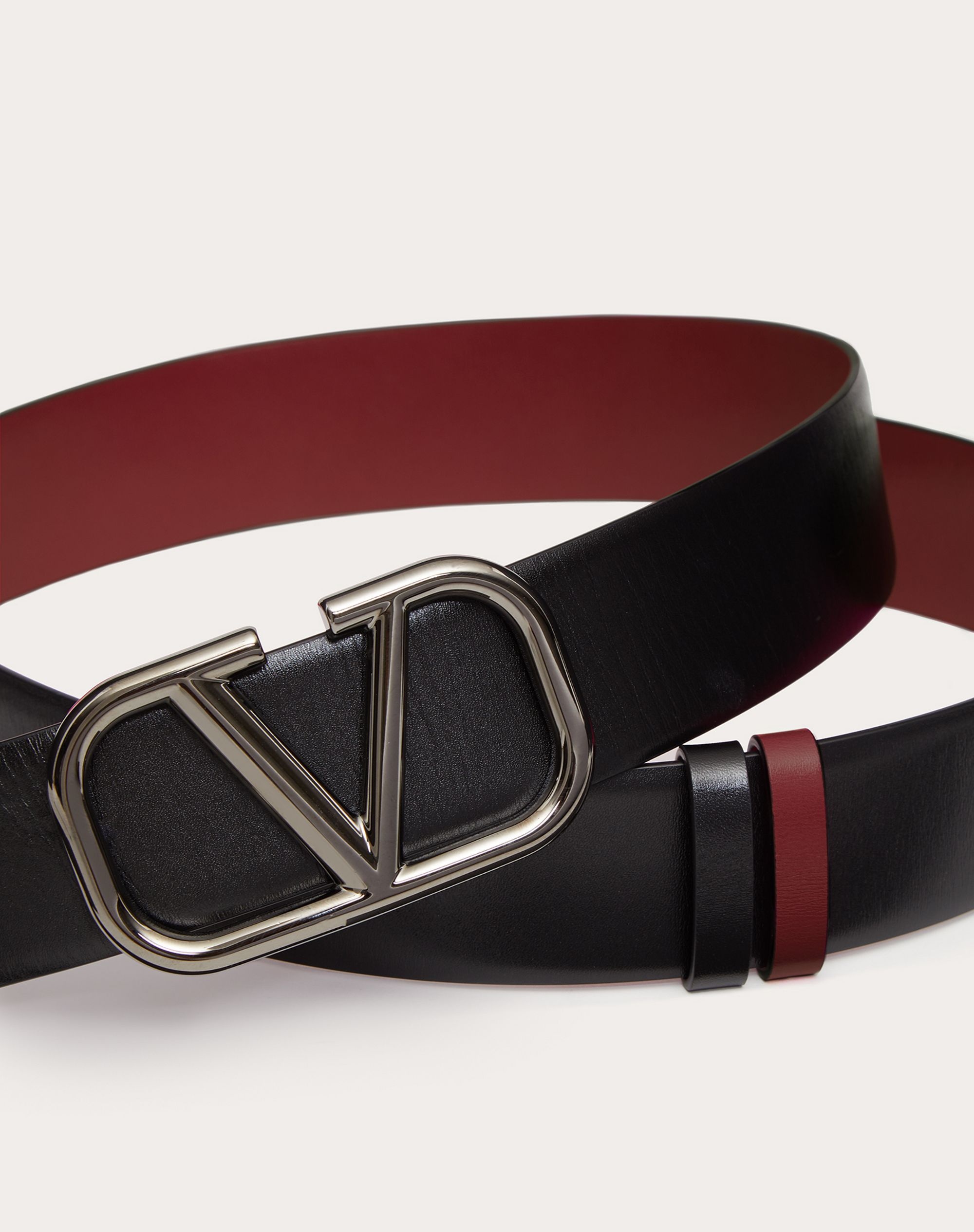 VLOGO SIGNATURE REVERSIBLE CALFSKIN BELT 40 MM - 2