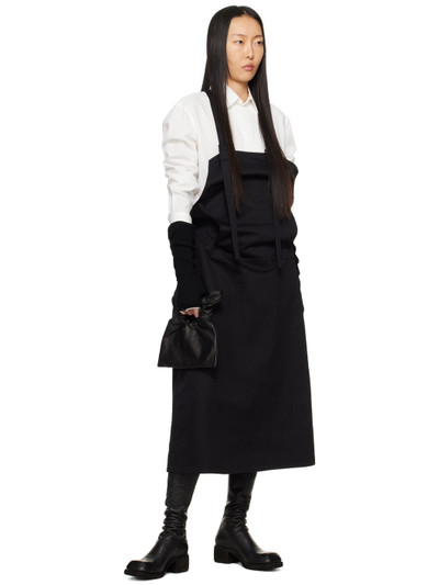 Y's Black Overall Maxi Dress outlook