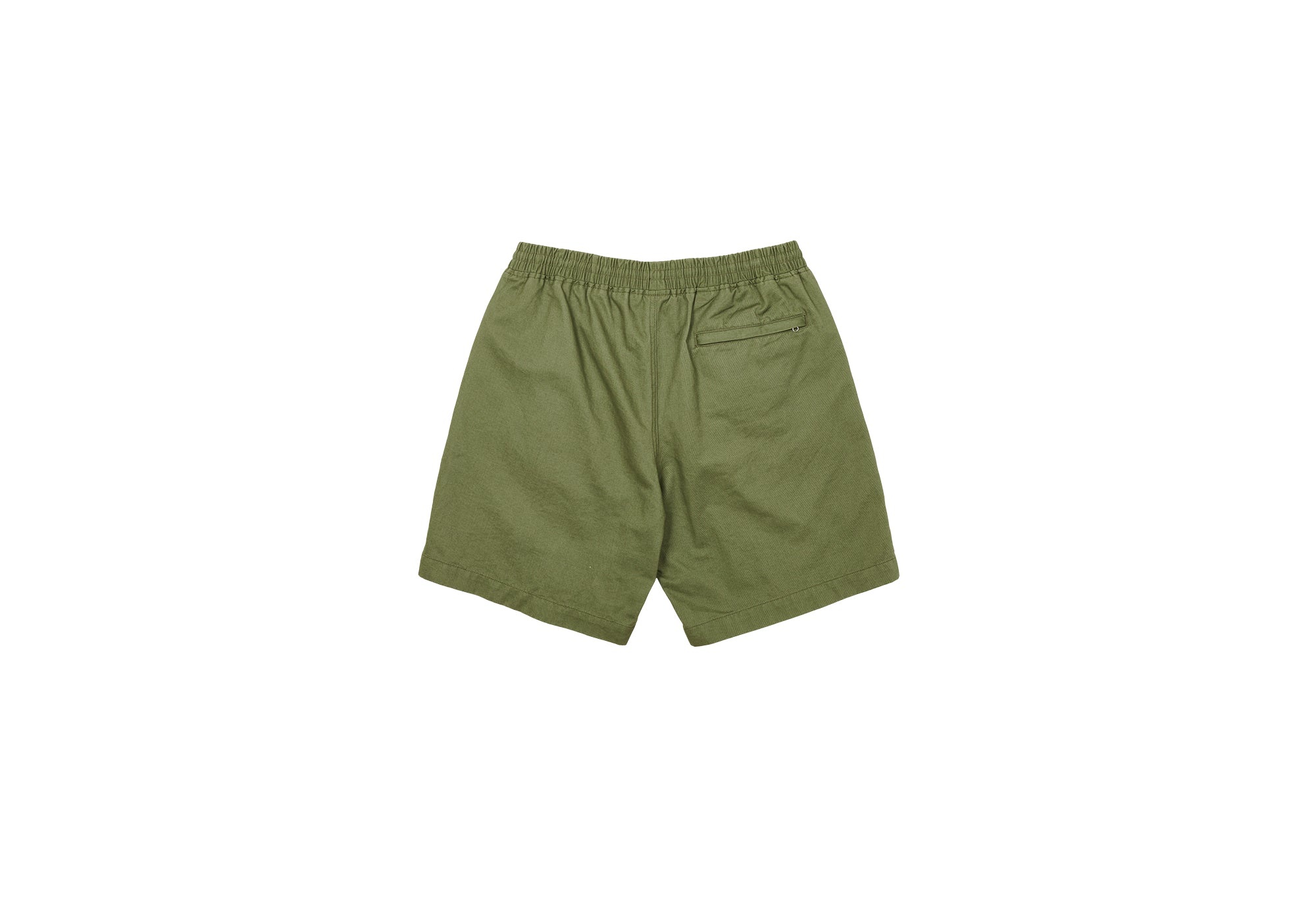BASICALLY A WASHED COTTON SHORT OLIVE - 2