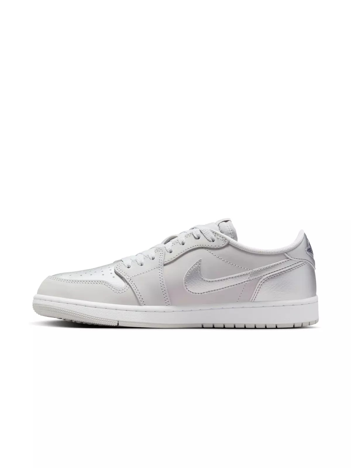 1 Retro Low OG "Metallic Silver" Men's Shoe - 9