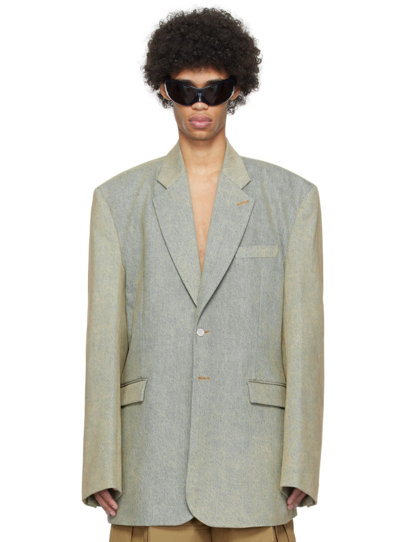 Blue Tailored Denim Blazer 1