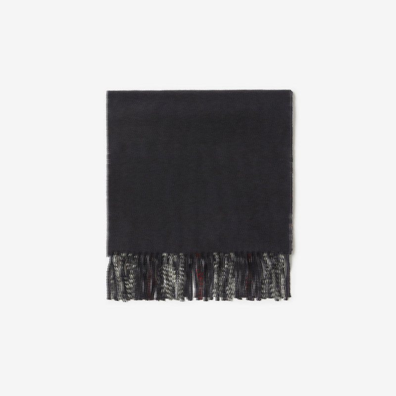 Check Cashmere Reversible Scarf 6