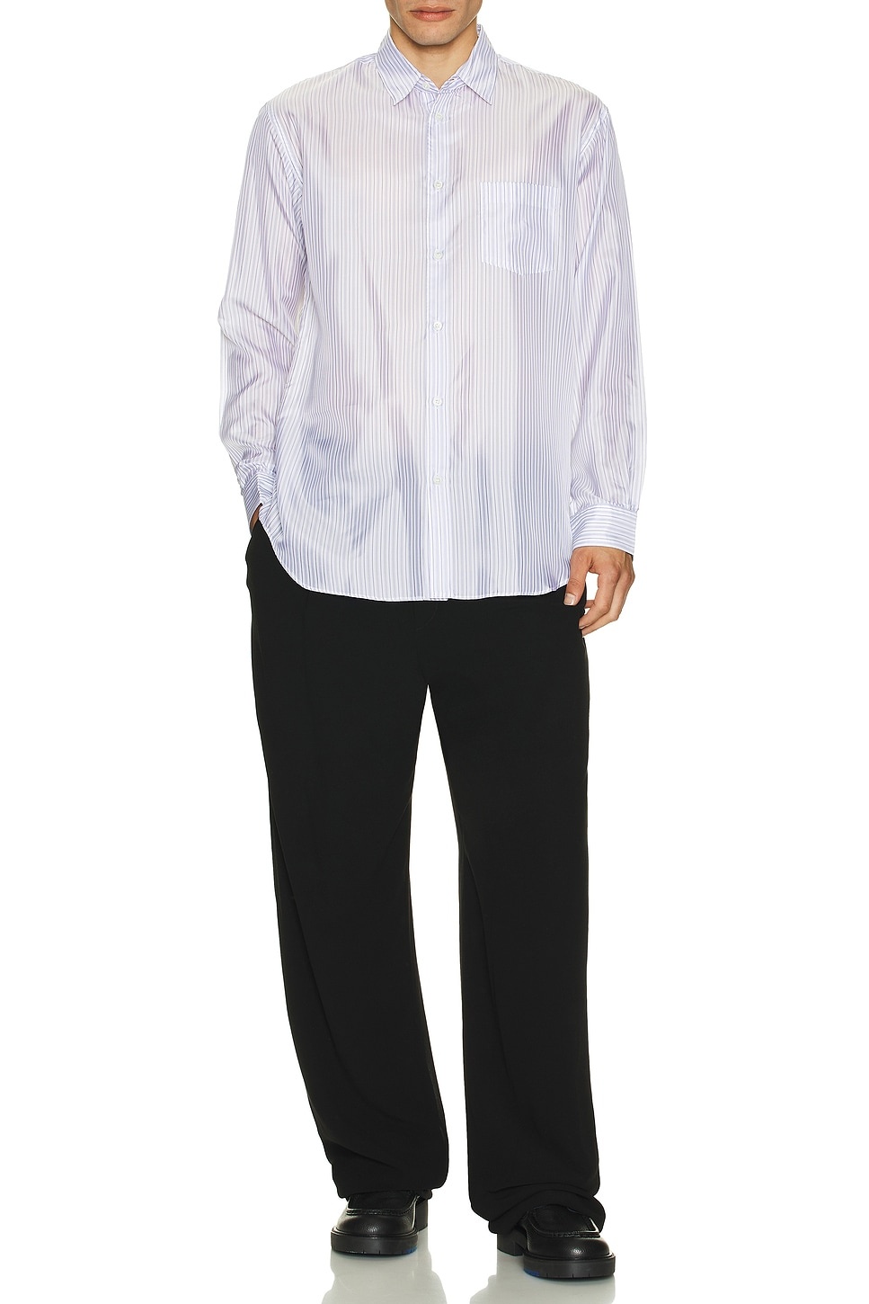 Yarn Dyed Cupra Stripe Shirt - 5