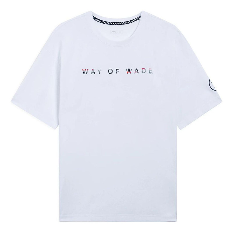 Li-Ning Way Of Wade Code Graphic T-shirt 'White' AHSS437-3 - 1