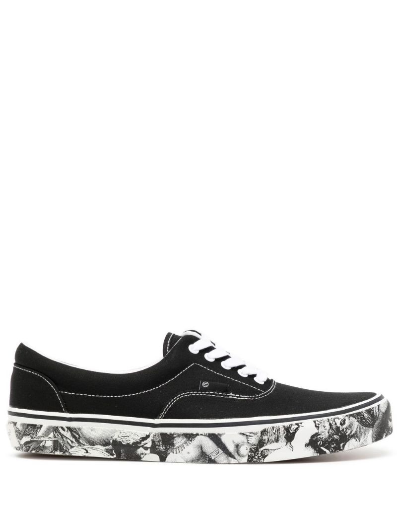 lace-up low-top sneakers - 1