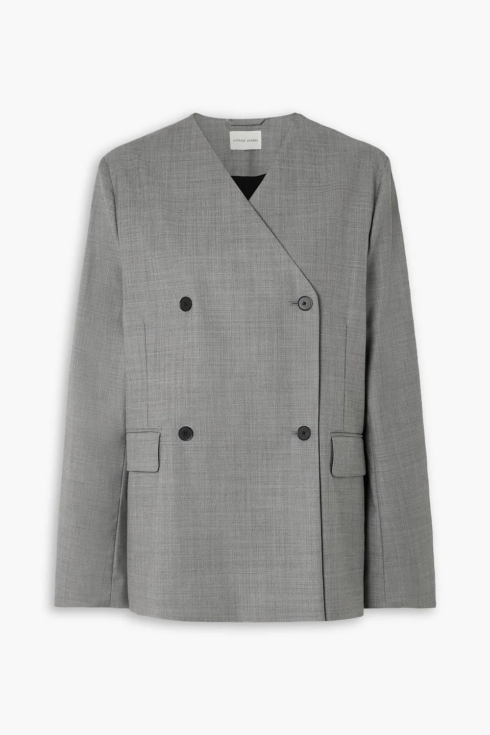 Altair double-breasted wool-twill blazer - 1