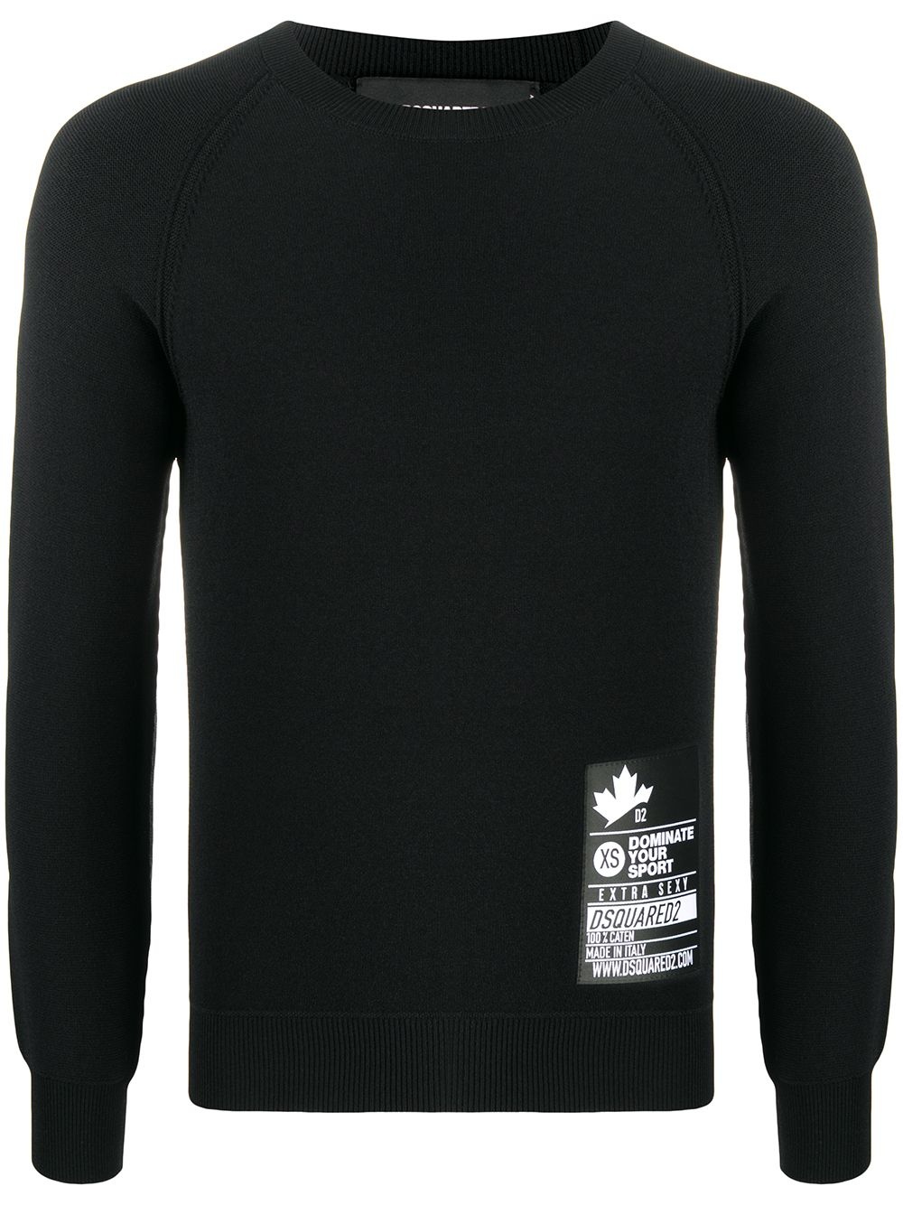 fitted long-sleeve jumper - 1