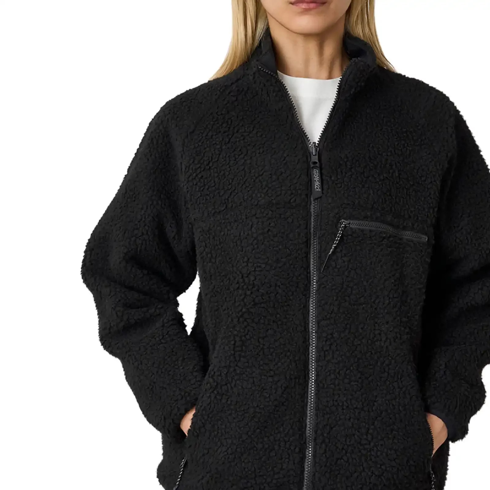 Reversible Sherpa Jacket "Charcoal Black" - 7