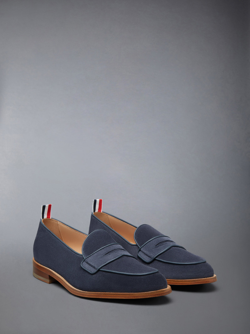 Thom Browne SUEDE VARSITY PENNY LOAFER outlook