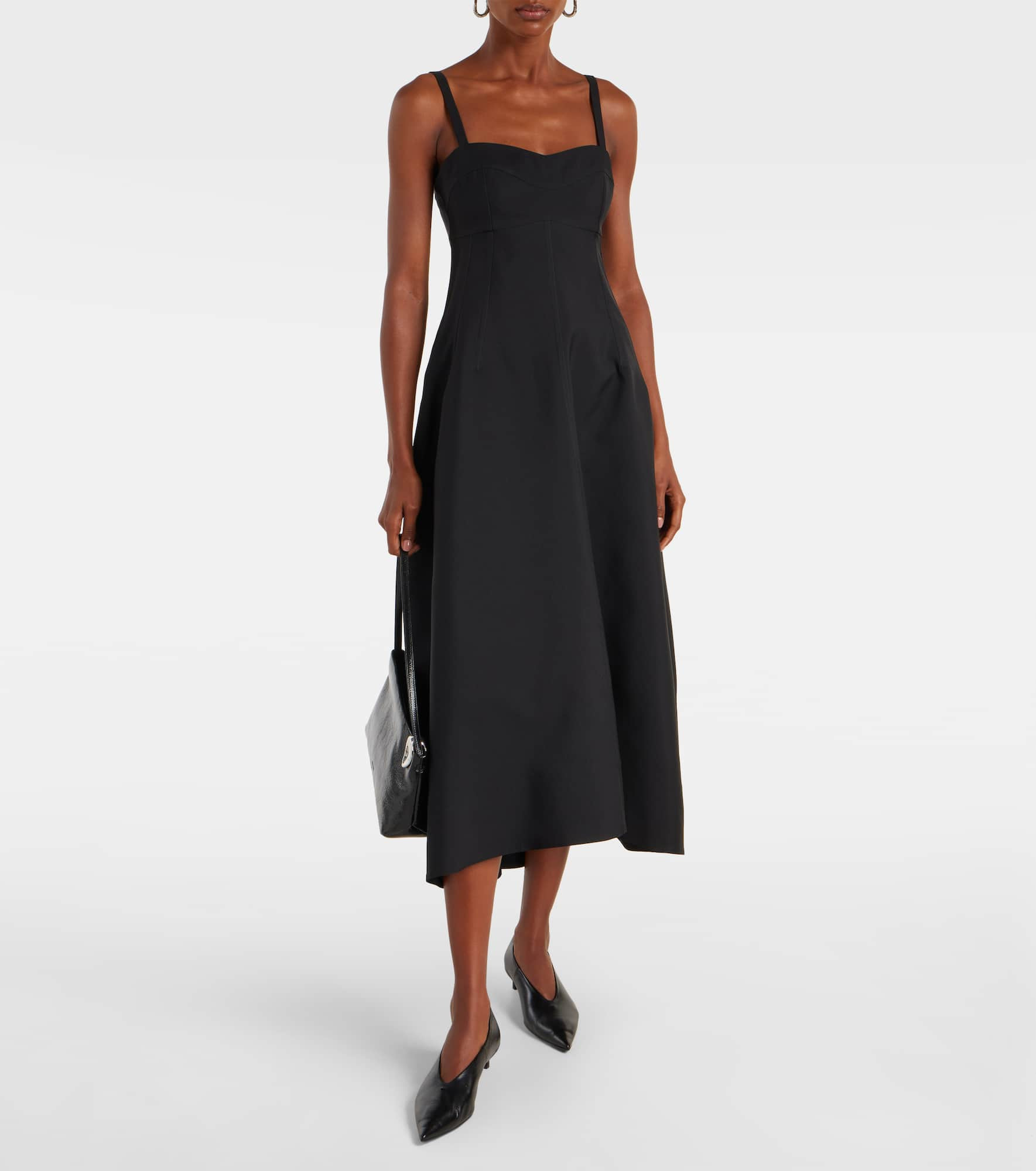 Gabardine midi dress - 2