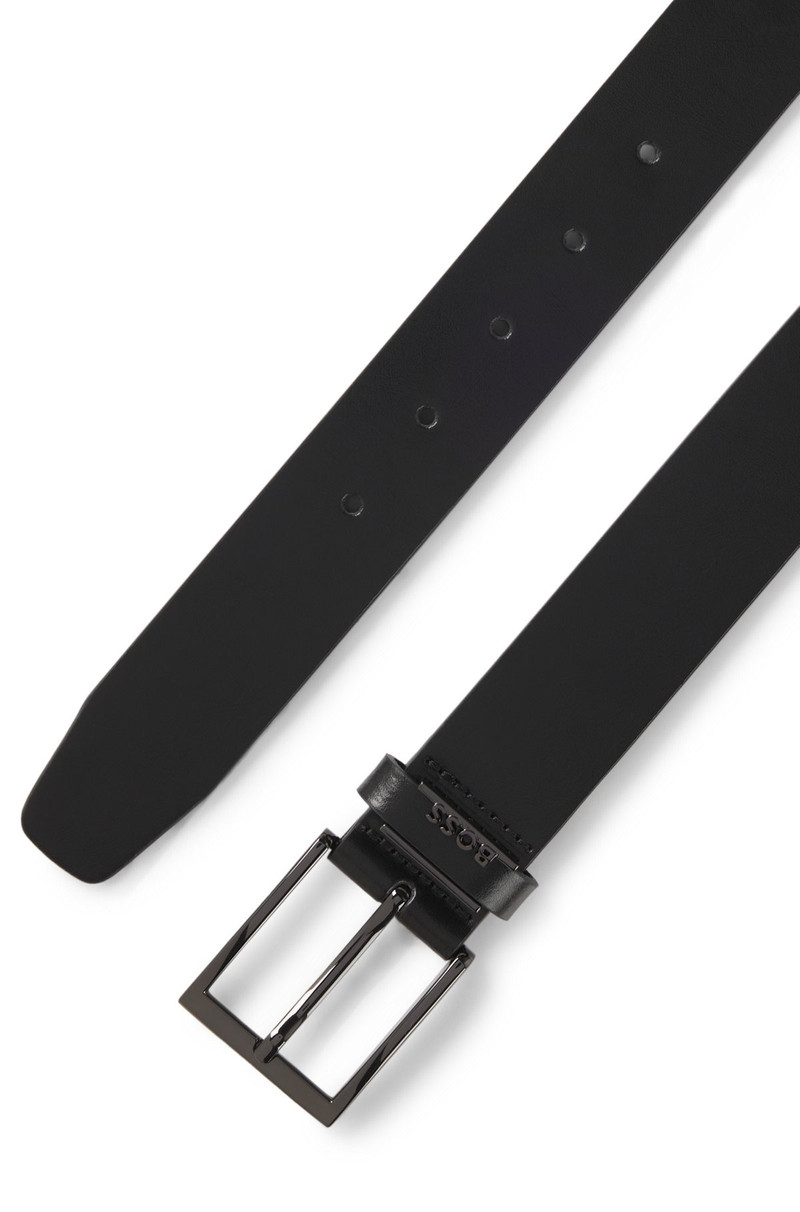 ITALIAN-LEATHER BELT WITH LOGO KEEPER 3