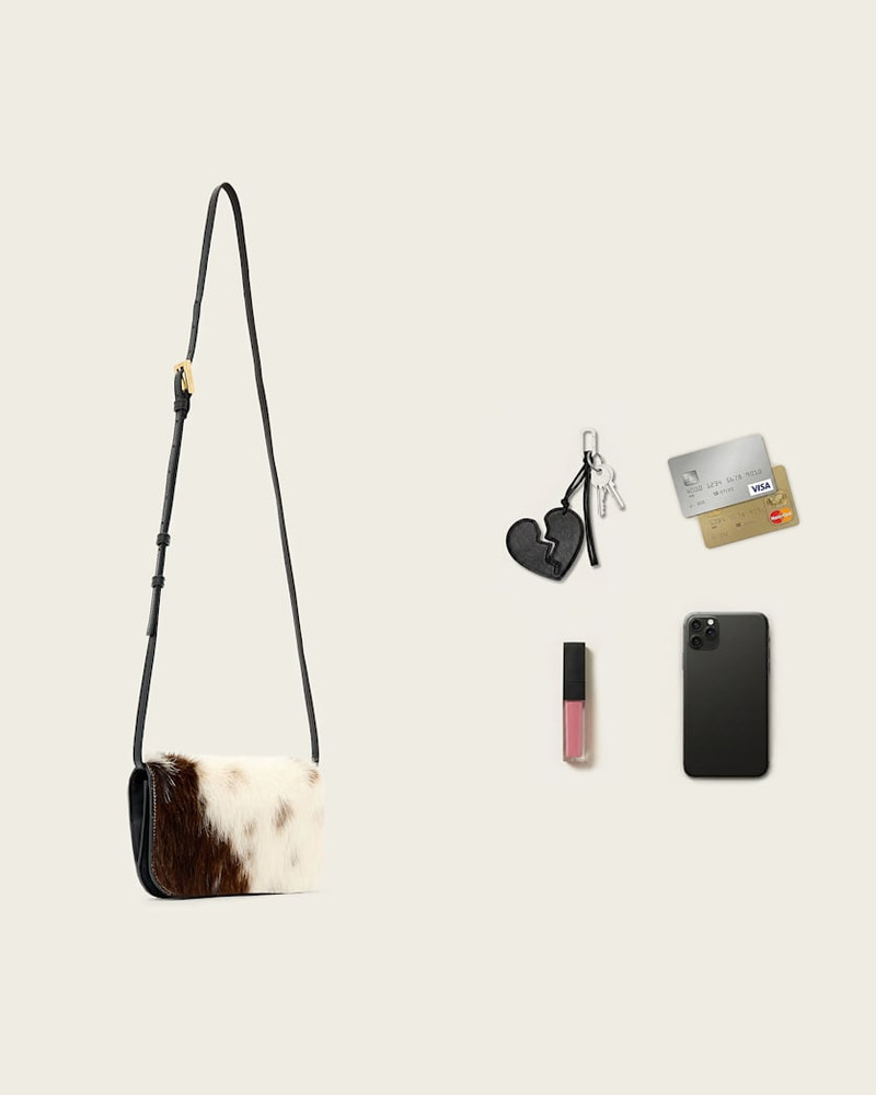 MAEVE COW PRINT CROSSBODY BAG 7