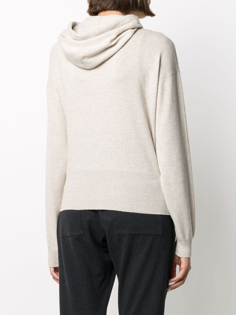 cashmere long-sleeve hoodie - 4