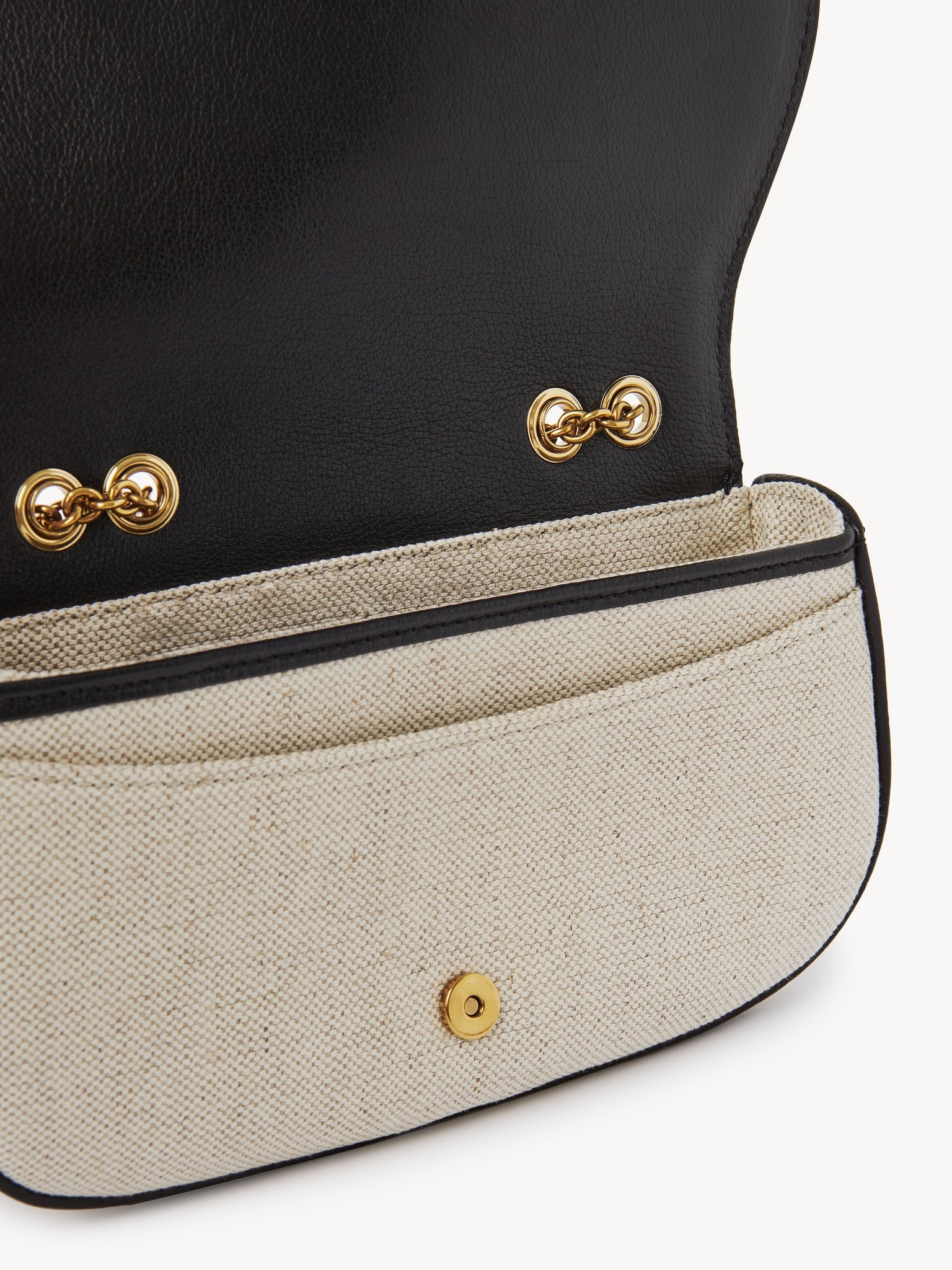 HORSE MEDAL CROSSBODY BAG IN CANVAS & GRAINED LEATHER - 5