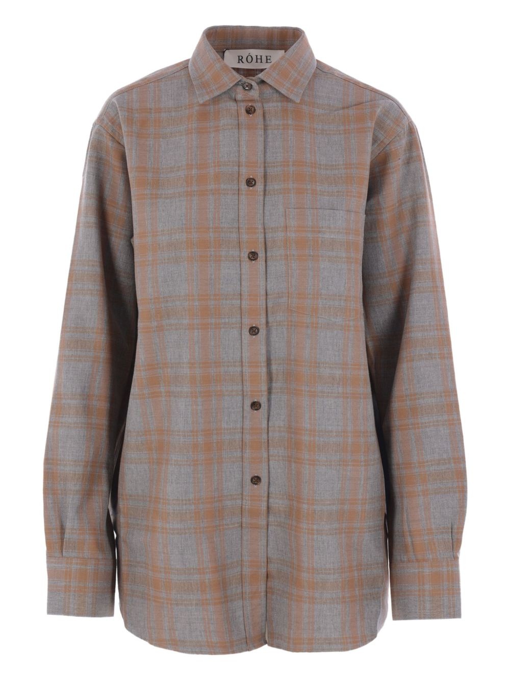 check-pattern shirt - 1