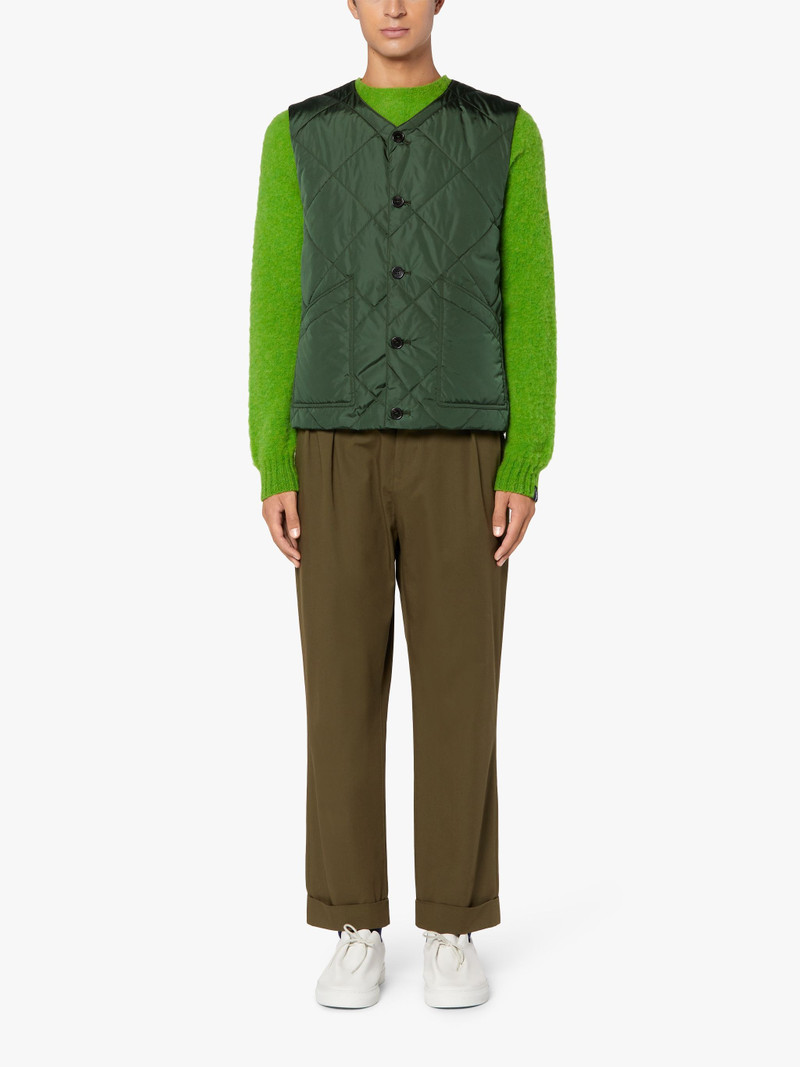 Mackintosh HIG GREEN QUILTED NYLON LINER VEST | GQM-204 outlook
