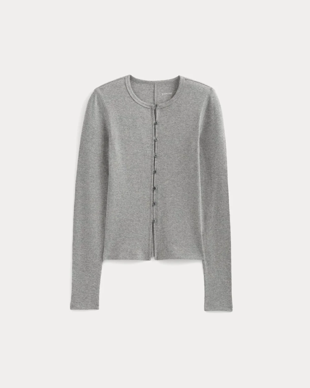 LUXE RIB BUTTON-UP TOP - 1