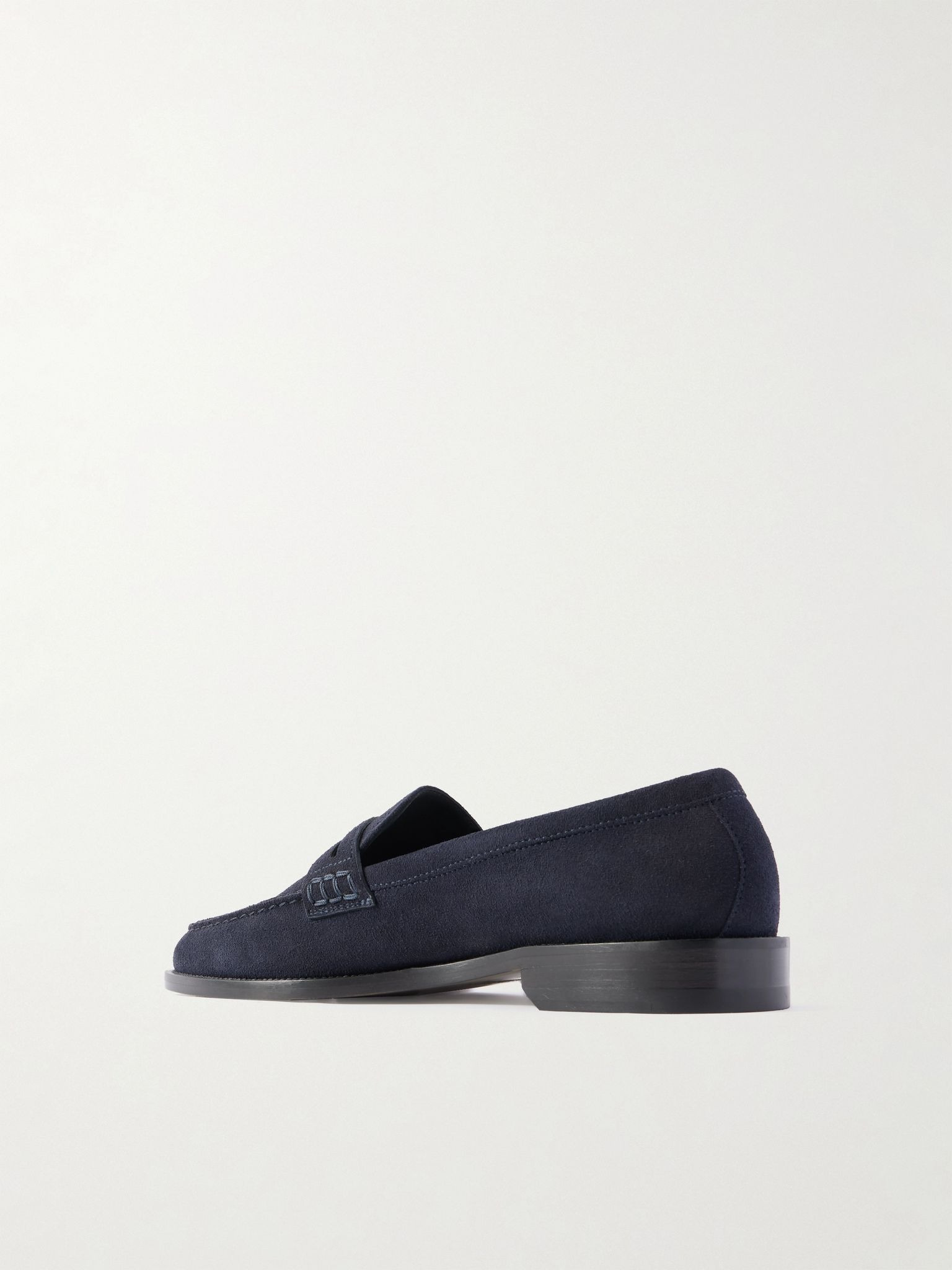 Perry Suede Penny Loafers Navy - 4