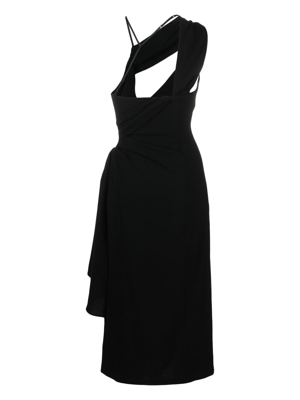 Abanada draped asymmetric dress - 2
