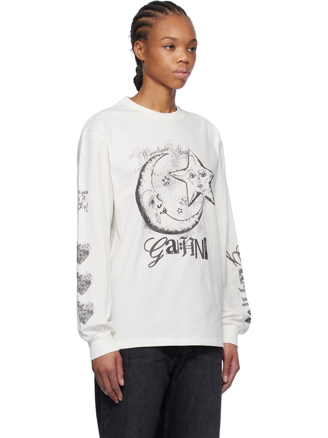 White Future Heavy Long Sleeve T-shirt - 2