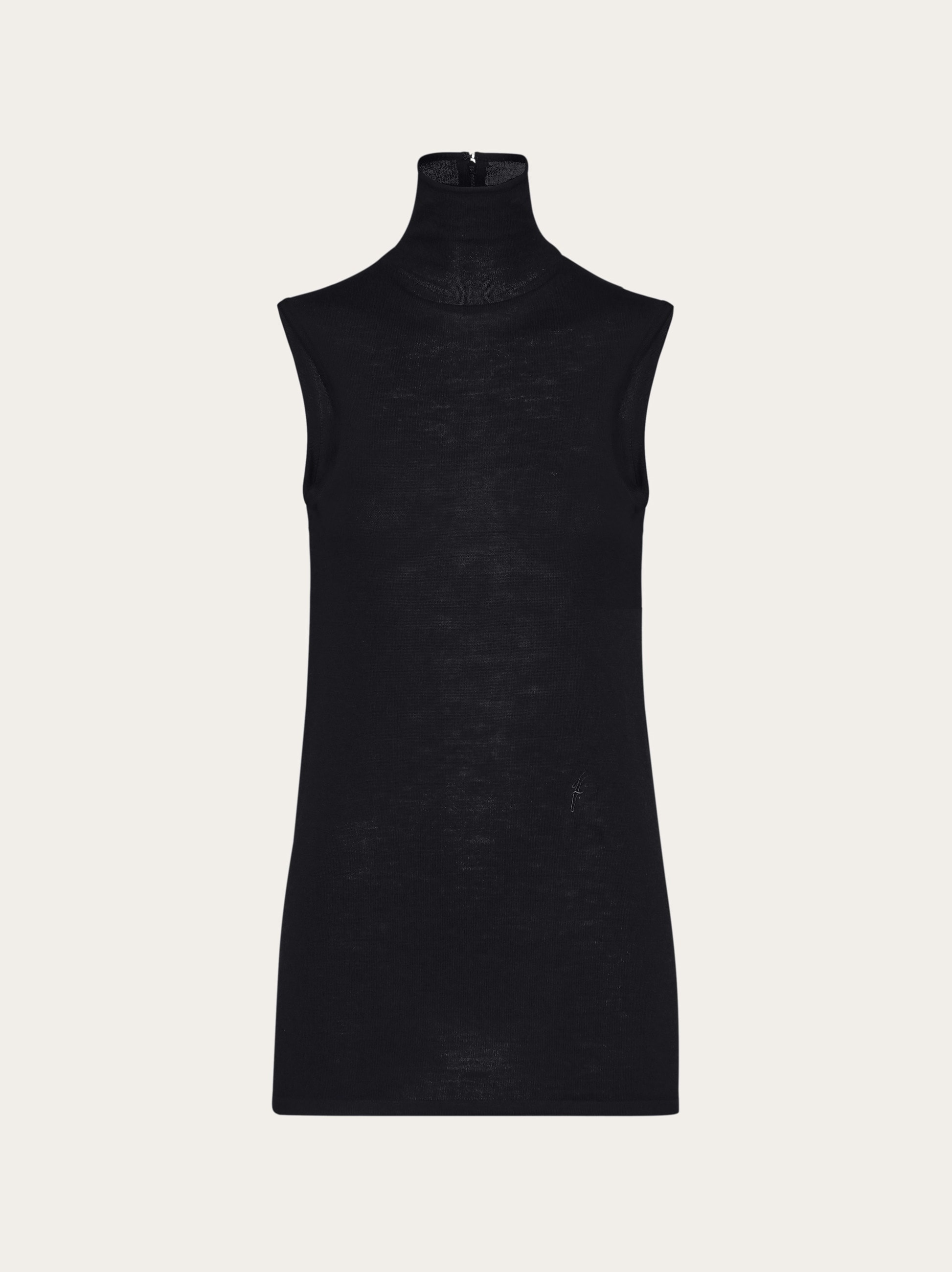 Sleeveless turtleneck - 1