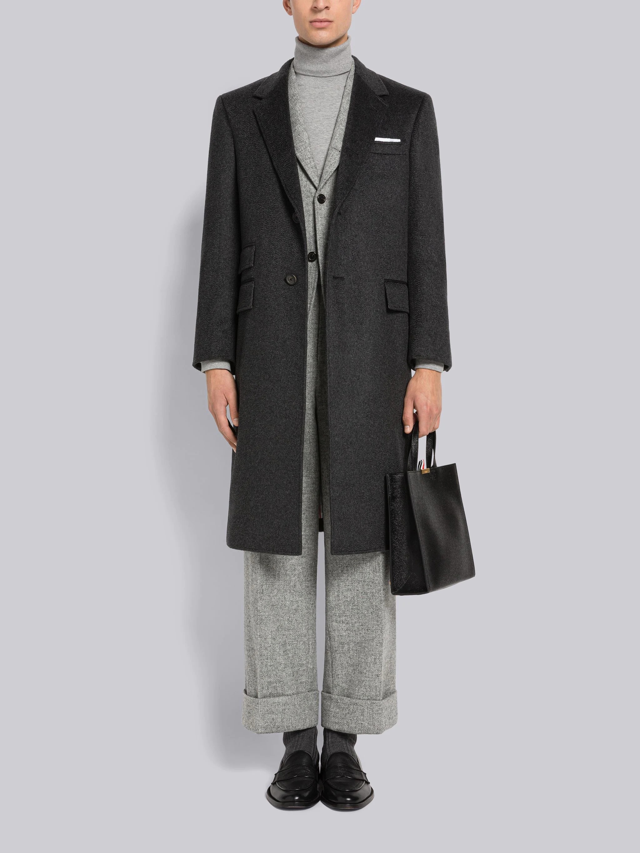 Shetland Wool Single Vent Sport Coat - 4