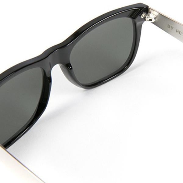 RETROSUPERFUTURE CLASSIC FRANCIS SUNGLASSES - BLACK/SILVER - 4