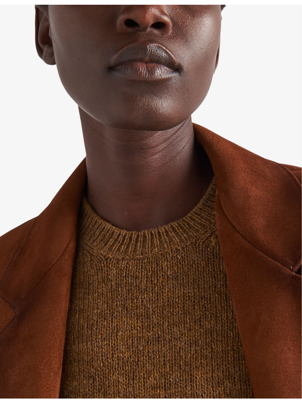 Single-breasted suede jacket - 4