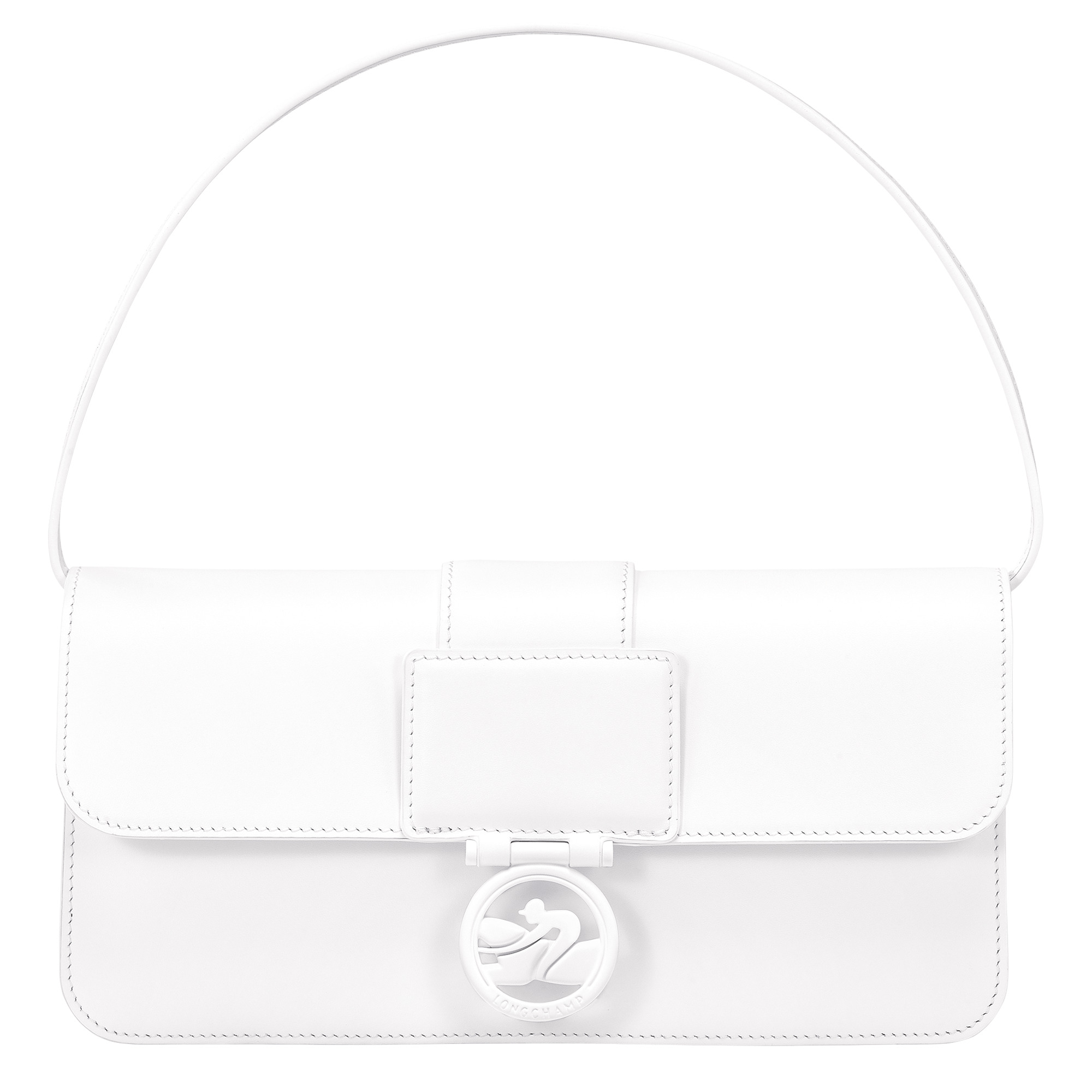 Box-Trot M Baguette bag White - Leather - 1