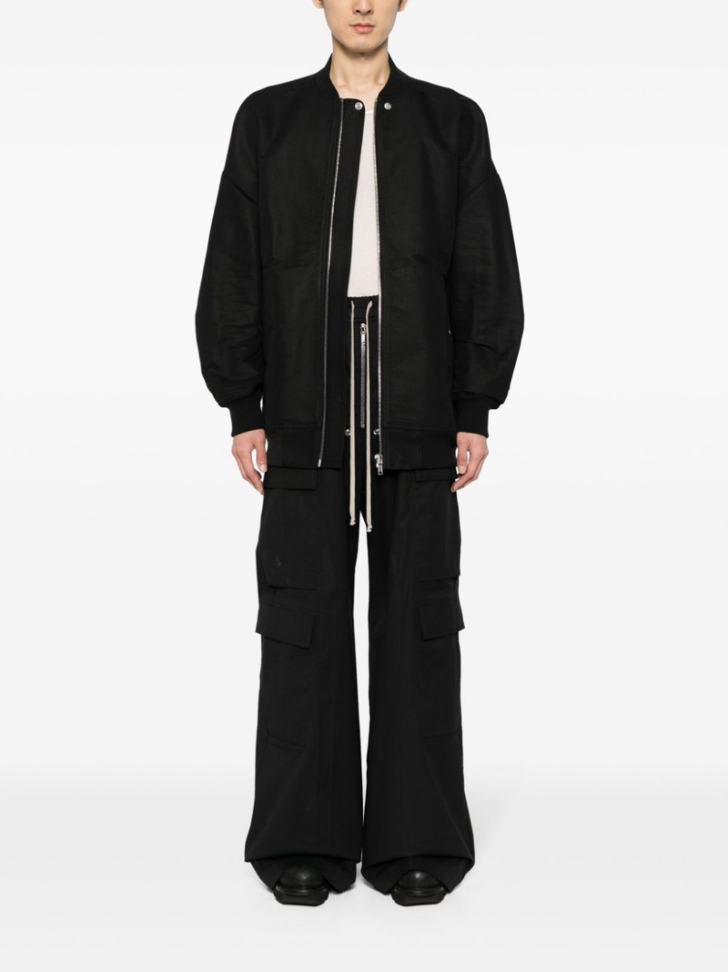 Rick Owens zip-up bomber jacket outlook