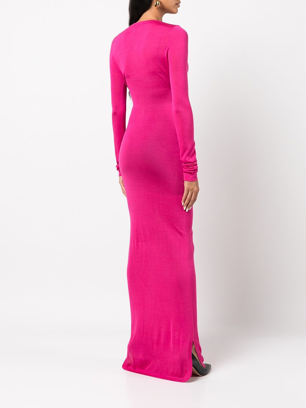 Ciaran buttoned silk maxi dress - 4