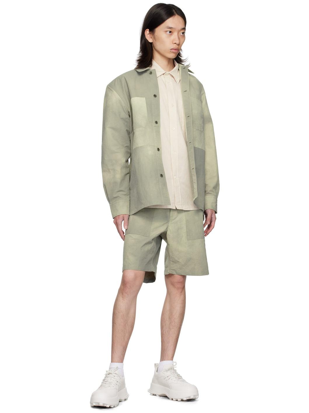 Green Lukas Shorts - 4