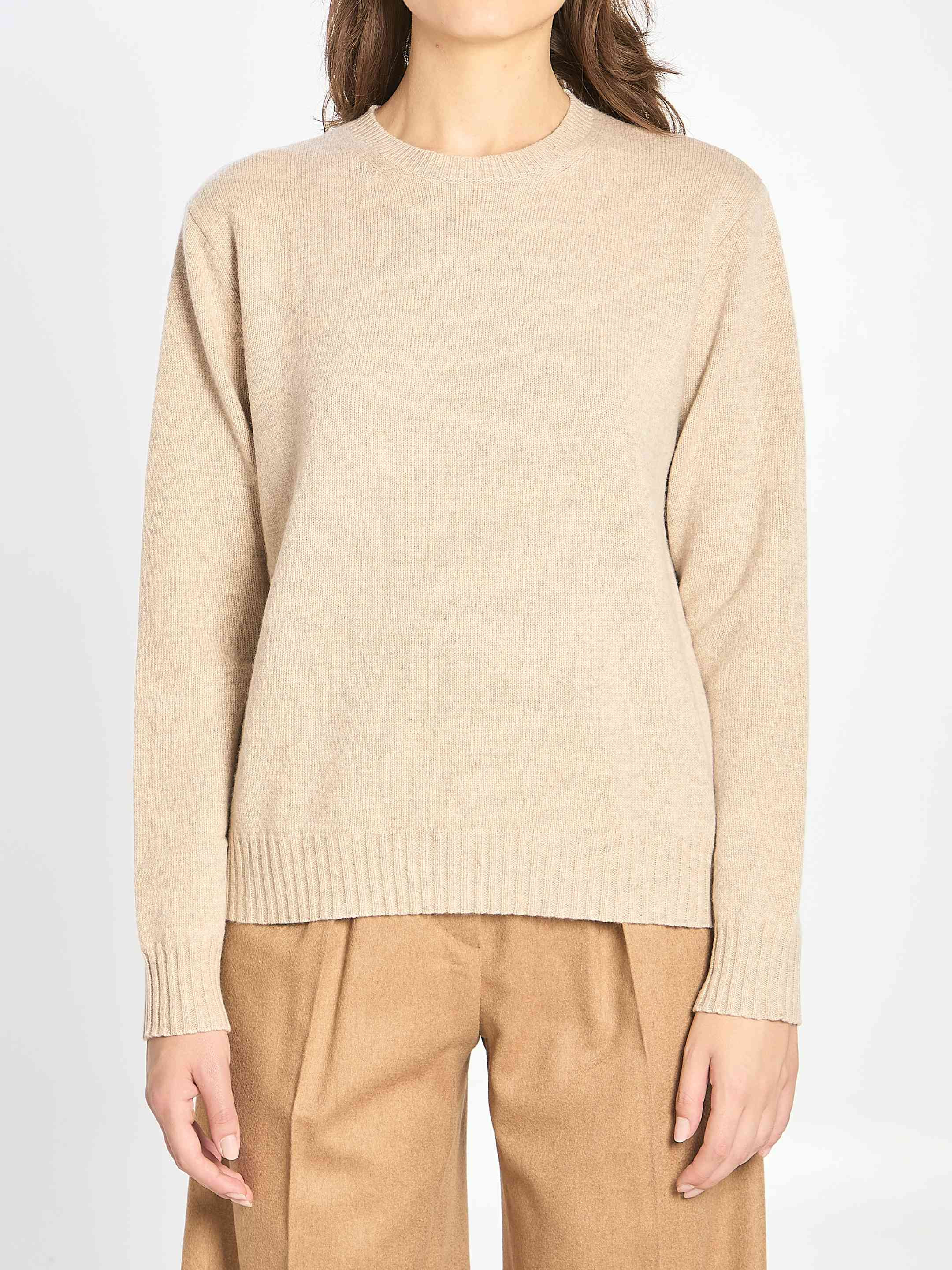Max Mara Women Crew Neck Sweater In Cashmere - 1
