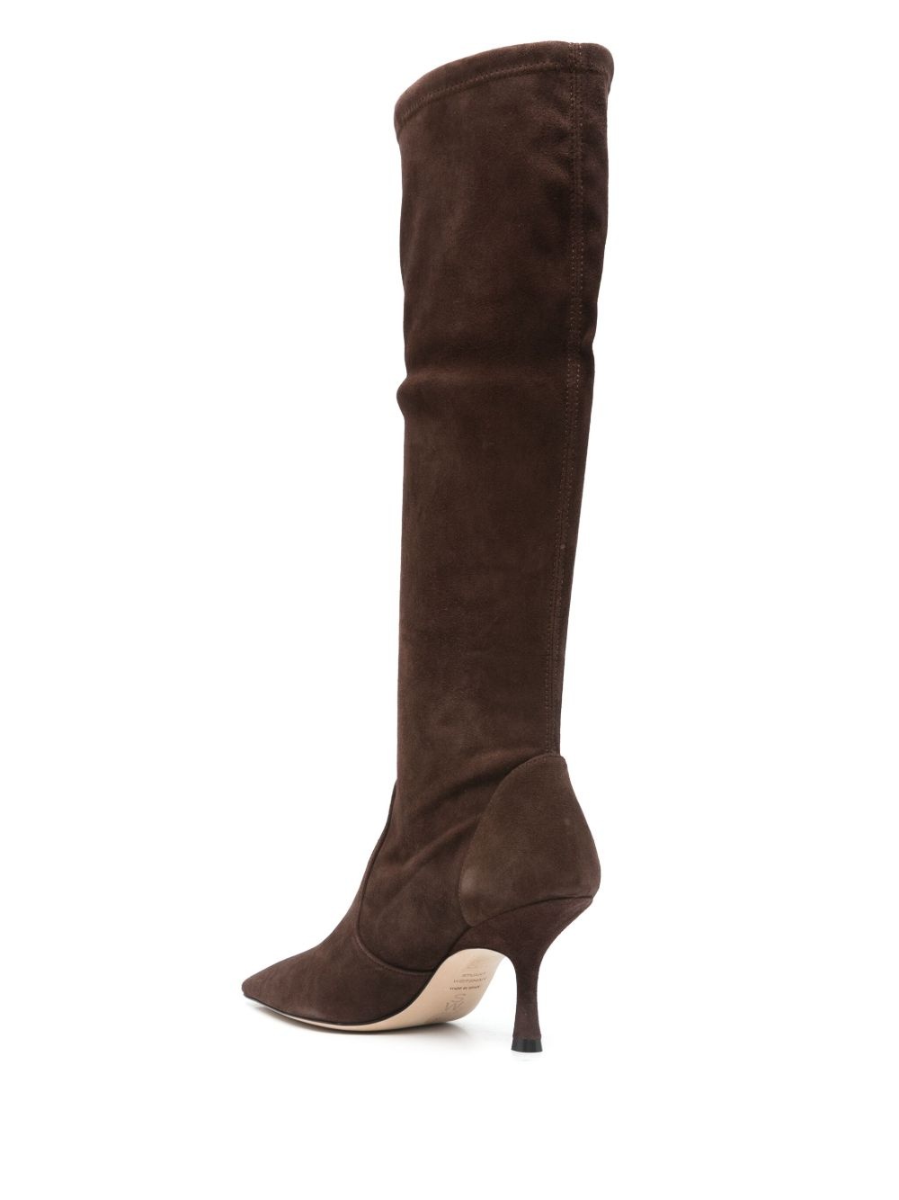 90mm leather knee-high boots - 3