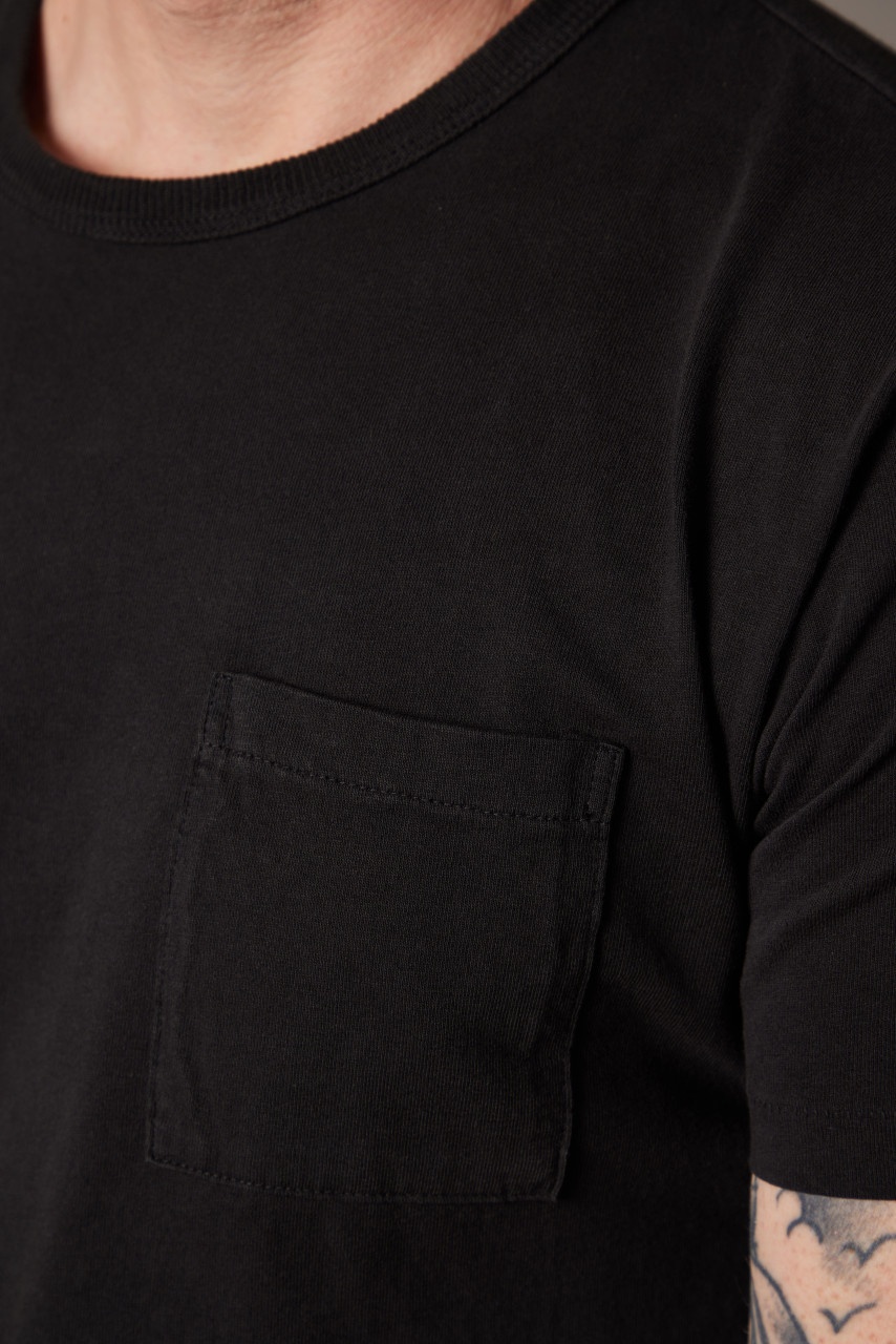 2-PACK GARMENT-DYED POCKET TEES BLACK - 6